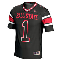 #1 Ball State Cardinals GameDay Greats Endzone Football Jersey - Black
