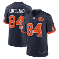 Chicago Bears Colston Loveland Navy jersey – view 1