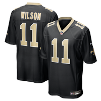 New Orleans Saints Zach Wilson Nike Black Team Game Jersey