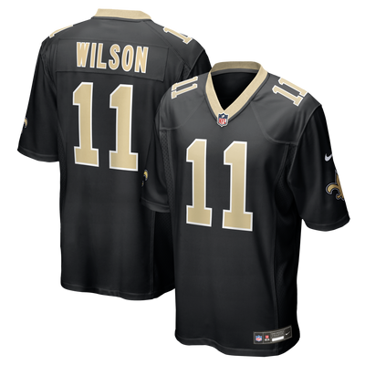 New Orleans Saints Zach Wilson Nike Black Team Game Jersey