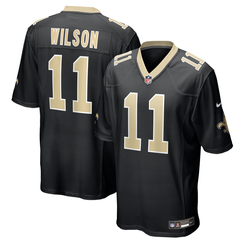 New Orleans Saints Zach Wilson Nike Black Team Game Jersey