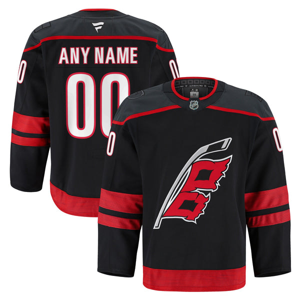 Carolina Hurricanes Fanatics Black Home Authentic Pro Custom Jersey