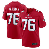 Atlanta Falcons Riley Mahlman Red jersey – view 1