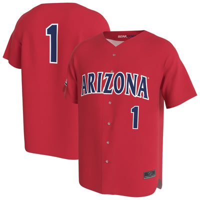 Arizona Wildcats GameDay Greats Lightweight Collegiate Baseball Fashion Jersey - Red