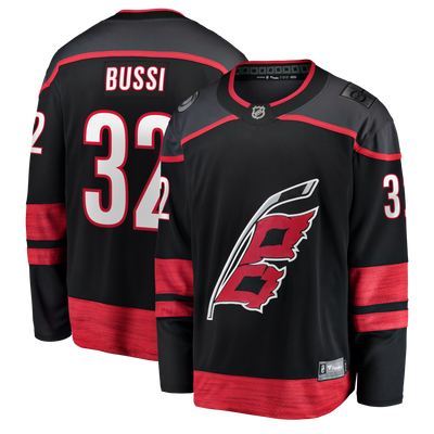 Carolina Hurricanes Brandon Bussi Fanatics Black Home Breakaway Jersey