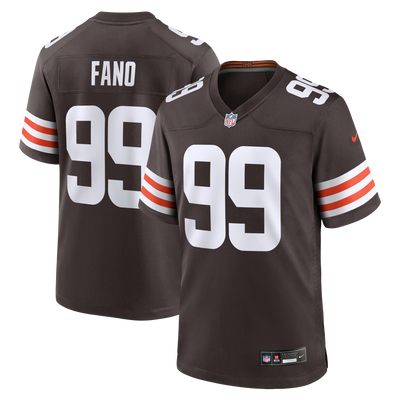 Cleveland Browns Logan Fano Nike Brown Team Game Jersey