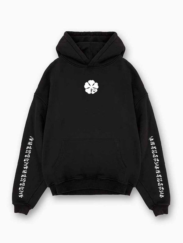 Black hoodie with Asta Black Clover Feral Brotherhood graphic – photo 2