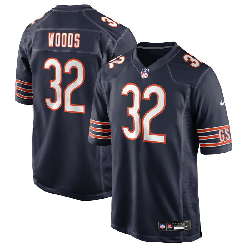 Chicago Bears Xavier Woods Navy jersey – view 1