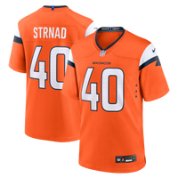 Denver Broncos Justin Strnad Nike Orange Team Game Jersey