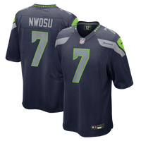 Seattle Seahawks Uchenna Nwosu Nike College Navy Team Game Jersey