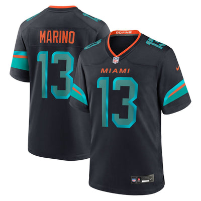 Miami Dolphins Dan Marino Nike Navy Rivalries Collection Retired Player Game Jersey