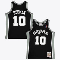 San Antonio Spurs Mitchell & Ness Dennis Rodman 1993 Dark Authentic Jersey - Black