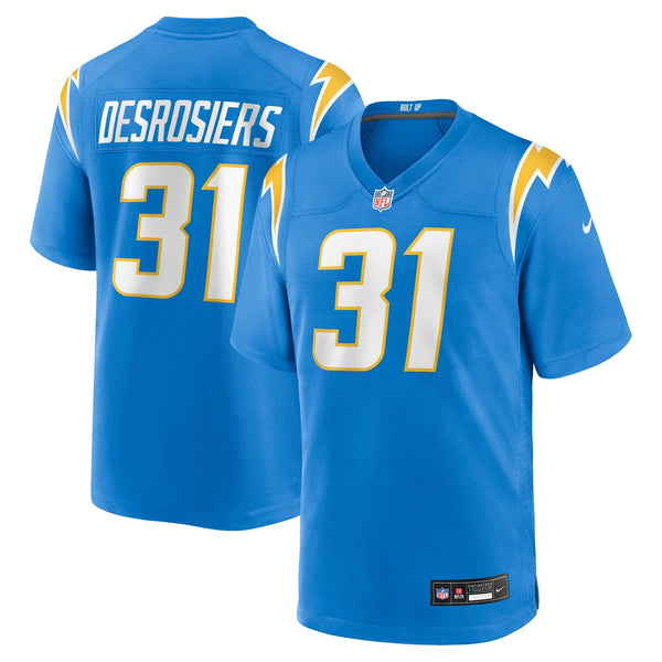 Los Angeles Chargers Greg Desrosiers Jr. Nike Powder Blue Team Game Jersey