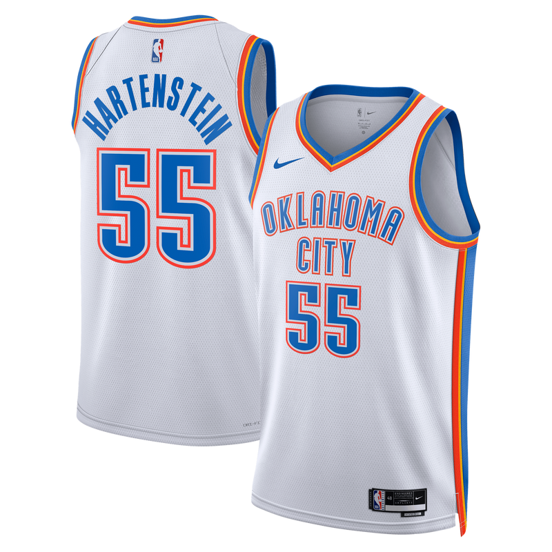 Oklahoma City Thunder Nike Association Edition Swingman Jersey - White - Isaiah Hartenstein -