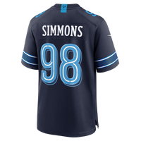 Tennessee Titans Jeffery Simmons Nike Navy 2026 Rivalries Collection Game Jersey