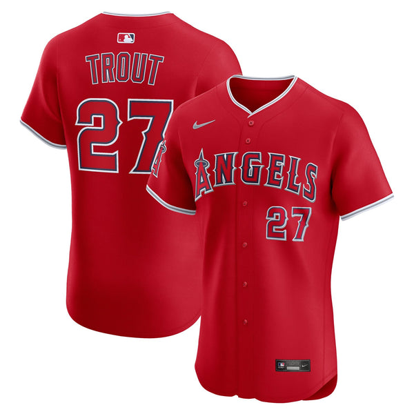 Los Angeles Angels Mike Trout Nike Red Alternate Elite Jersey