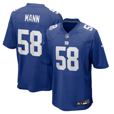 New York Giants Ben Mann Nike Royal Team Game Jersey