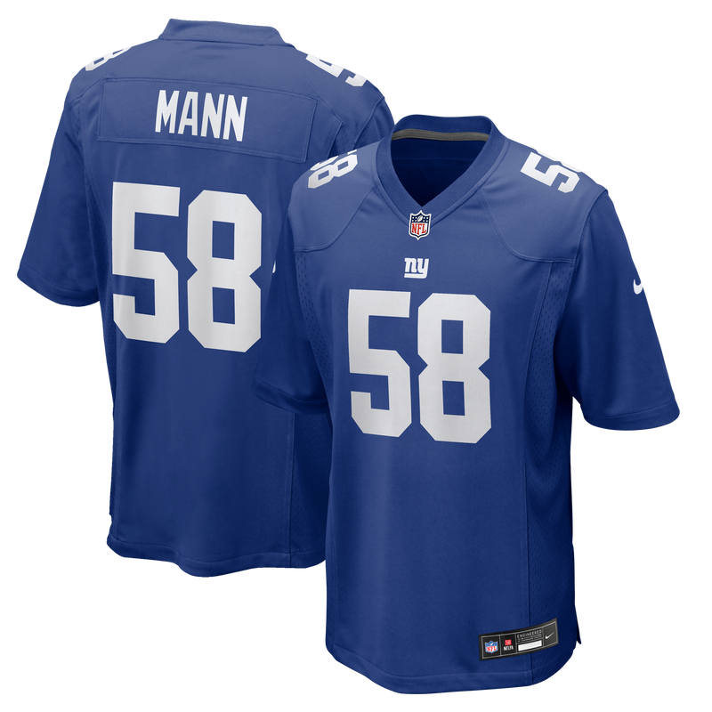 New York Giants Ben Mann Nike Royal Team Game Jersey