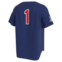 Arizona Wildcats GameDay Greats Lightweight Collegiate Baseball Fashion Jersey - Navy