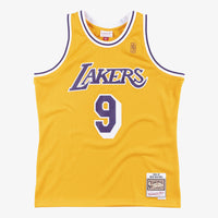 Los Angeles Lakers Mitchell & Ness Nick Van Exel 1996 Swingman Authentic Jersey - Light Gold