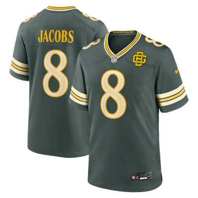 Green Bay Packers Josh Jacobs Nike Green 2026 Rivalries Collection Game Jersey