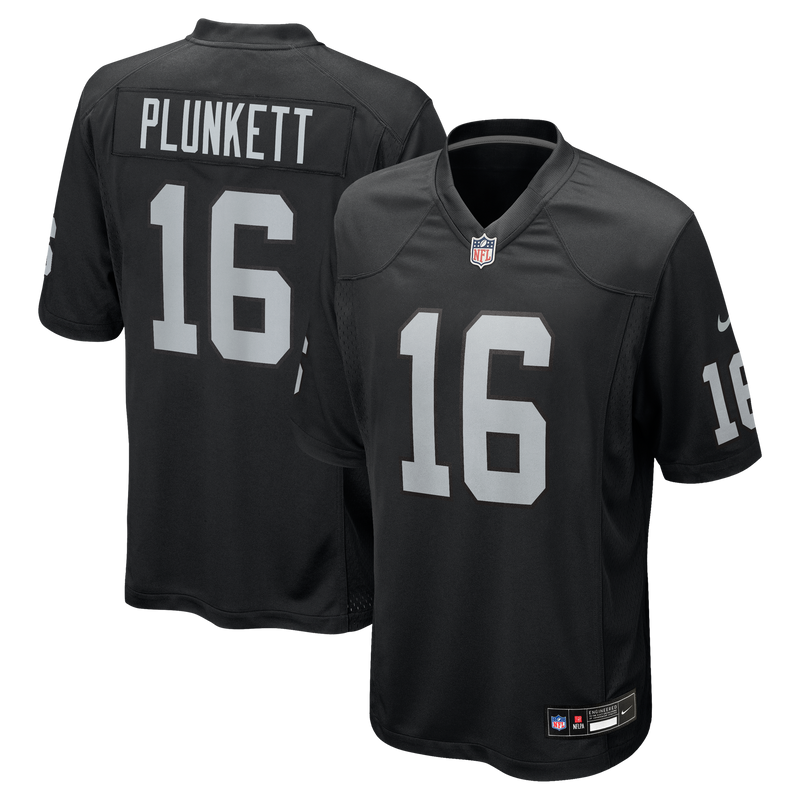 Las Vegas Raiders Jim Plunkett Nike Black Game Retired Player Jersey