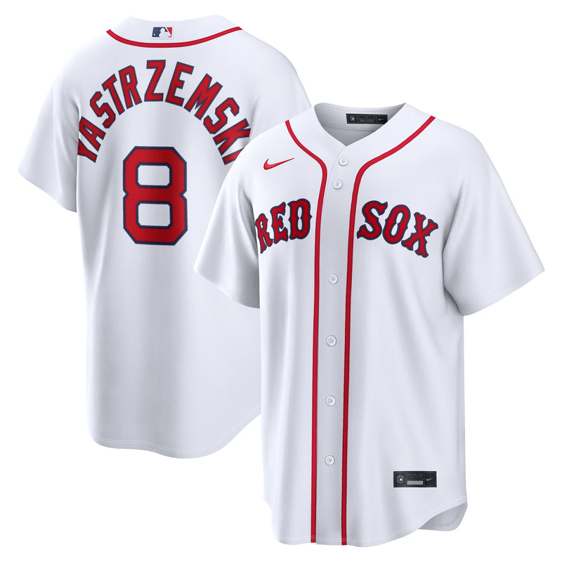 Boston Red Sox Carl Yastrzemski White jersey – view 1