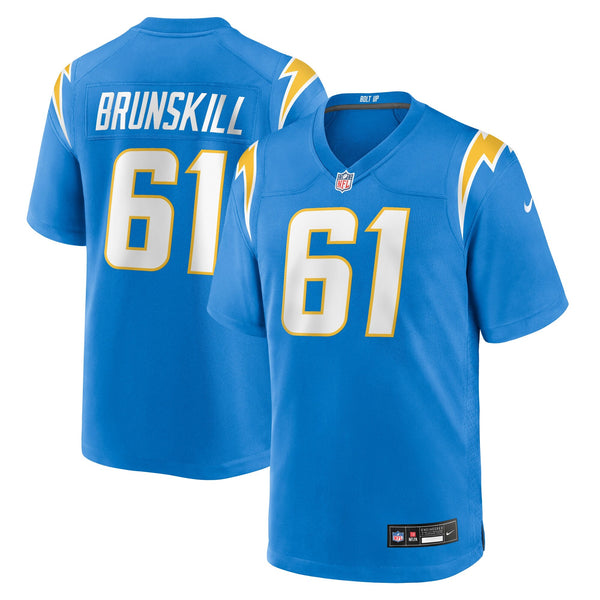 Los Angeles Chargers Daniel Brunskill Nike Powder Blue Team Game Jersey