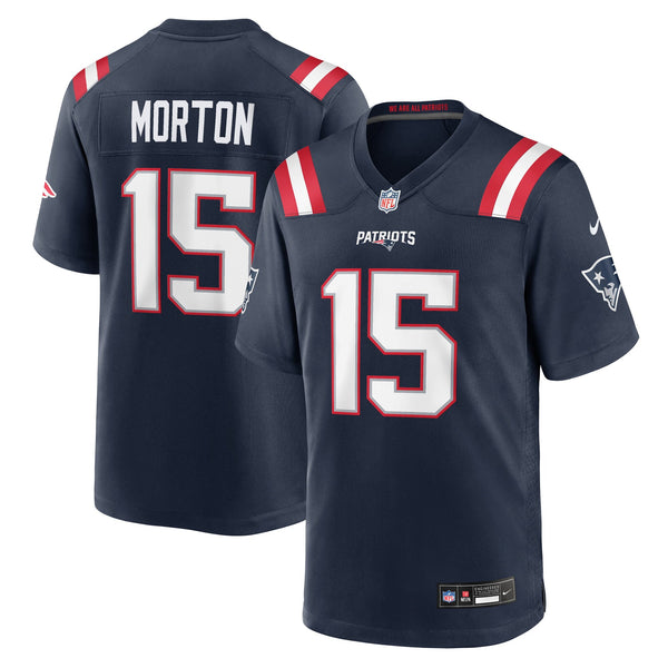 New England Patriots Behren Morton Nike Navy Team Game Jersey