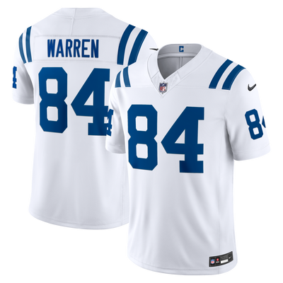 Indianapolis Colts Tyler Warren Nike White Vapor F.U.S.E. Printed Limited Jersey