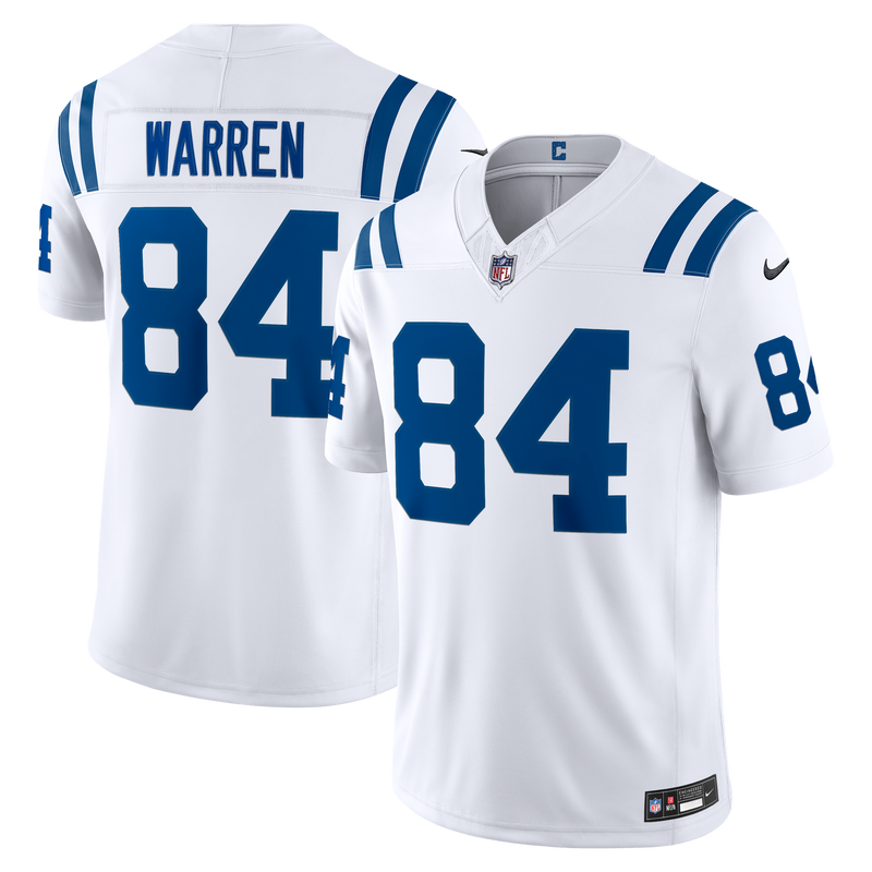 Indianapolis Colts Tyler Warren Nike White Vapor F.U.S.E. Printed Limited Jersey