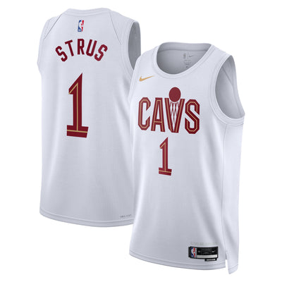 Cleveland Cavaliers Nike Association Edition Swingman Jersey - White - Max Strus -
