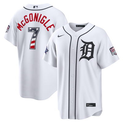 2026 All-Star Edition Stars & Stripes Detroit Tigers Kevin McGonigle Nike White Stadium Jersey