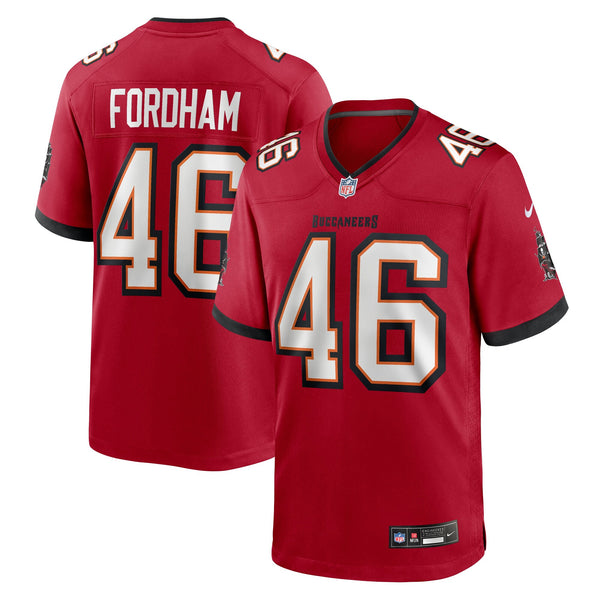 Tampa Bay Buccaneers Caden Fordham Nike Red Game Player Jersey