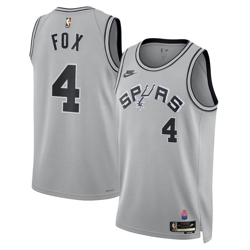 San Antonio Spurs De'Aaron Fox - Silver jersey – view 1