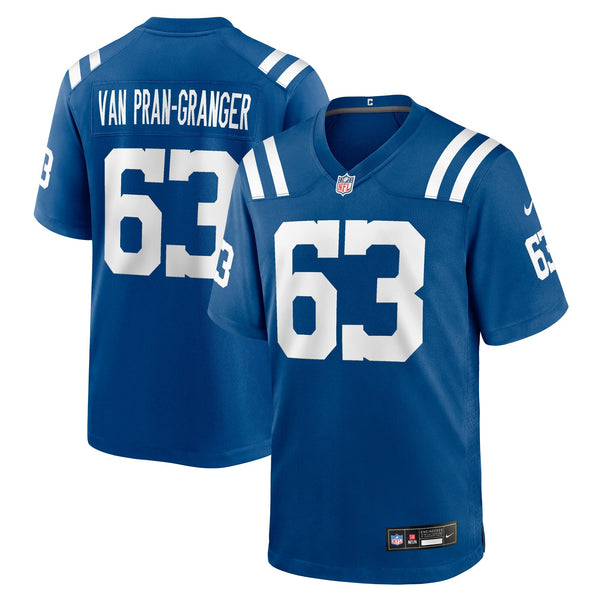 Indianapolis Colts Sedrick Van Pran-Granger Nike Royal Team Game Jersey