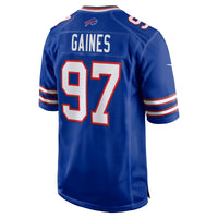 Buffalo Bills Greg Gaines Nike Royal Team Game Jersey