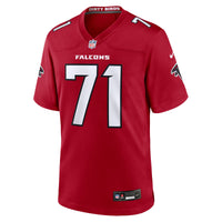 Atlanta Falcons Jawaan Taylor Nike Red Team Game Jersey