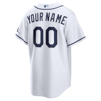 Tampa Bay Rays Nike White Home Stadium Custom Jersey