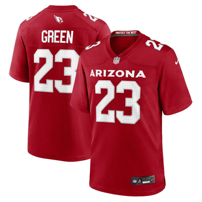 Arizona Cardinals Art Green Nike Cardinal Team Game Jersey