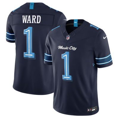 Tennessee Titans Cameron Ward Nike Navy 2026 Rivalries Collection Printed Limited Jersey