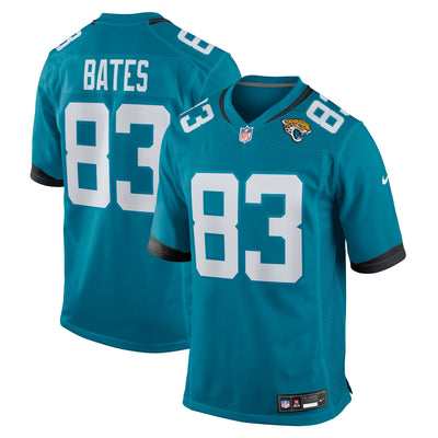 Jacksonville Jaguars Brenden Bates Nike Teal Team Game Jersey