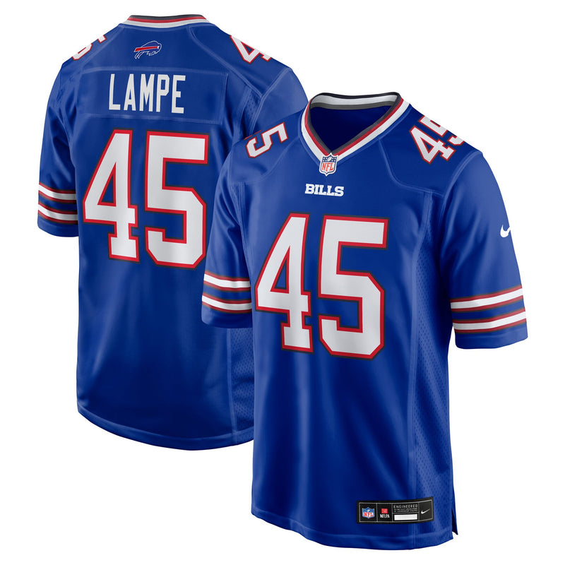 Buffalo Bills Brock Lampe Royal jersey – view 1