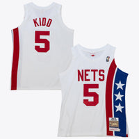 New Jersey Nets Mitchell & Ness Jason Kidd 2005 Alternate Authentic Jersey - White