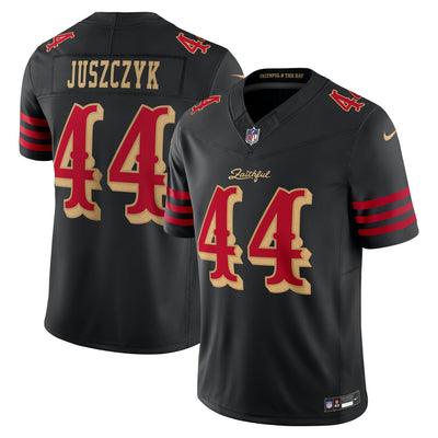 San Francisco 49ers Kyle Juszczyk Nike Black Rivalries Collection Printed Limited Jersey