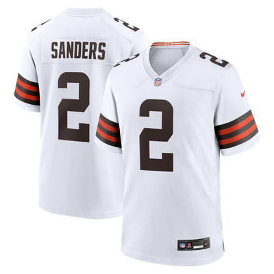 Cleveland Browns Shedeur Sanders Nike White Game Jersey