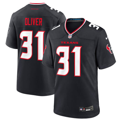 Houston Texans Bryce Oliver Nike Navy Team Game Jersey