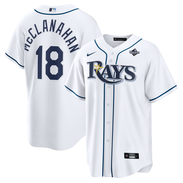 Tampa Bay Rays Shane McClanahan Nike White 2026 World Series Home Replica Jersey