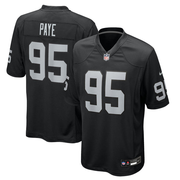Las Vegas Raiders Kwity Paye Nike Black Team Game Jersey