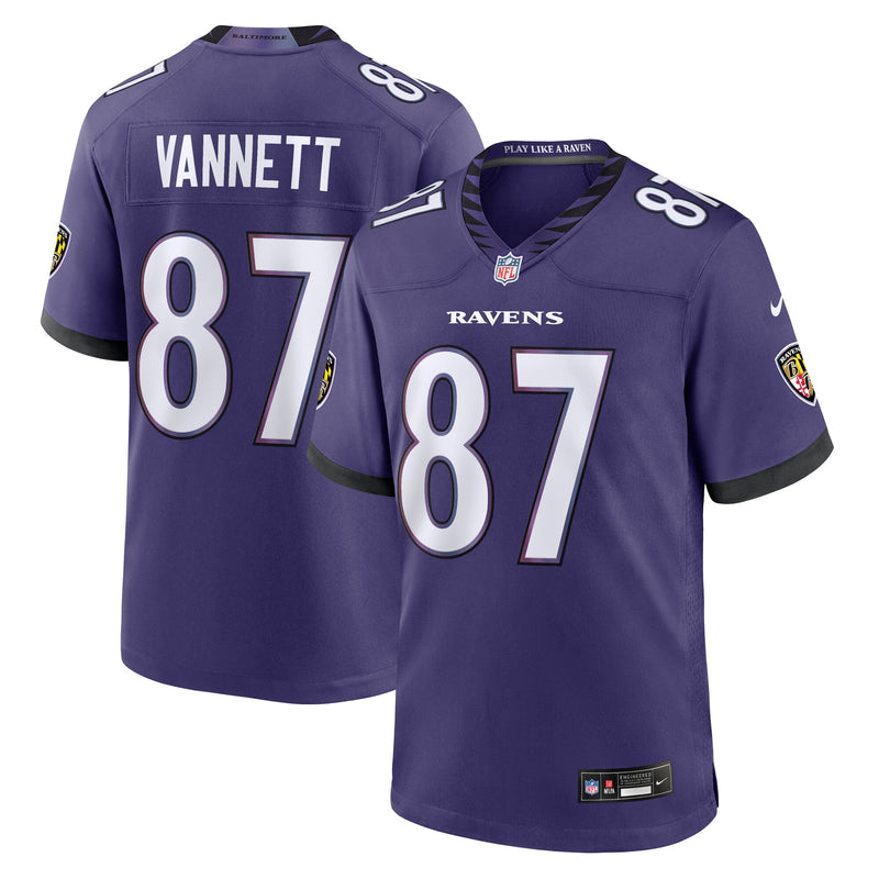 Baltimore Ravens Nick Vannett Purple jersey – view 1
